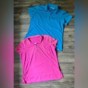 Lady Hagen Golf Tennis Pickleball Polo Shirt LOT XL Athletic Tops Pink Blue